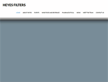Tablet Screenshot of heyesfilters.com